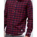 Slim Check Shirt in Navy Shirt